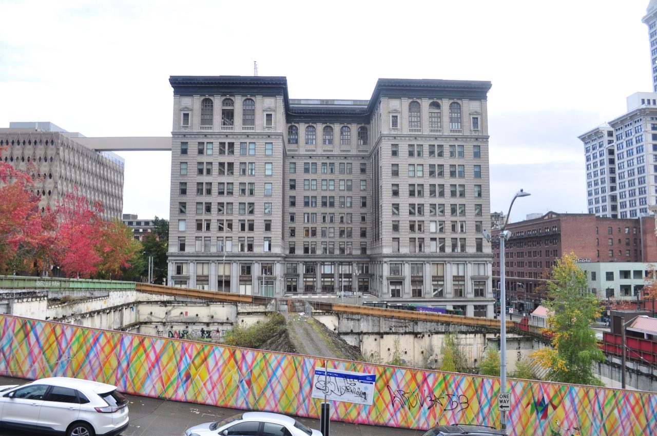 The King County Courthouse on Third Avenue and James Street in downtown Seattle.