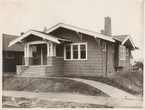 A Seattle home built by the Long Building Company, circa 1920 — the kind of early-20th-century house a Seattle DADU is typically added behind.
