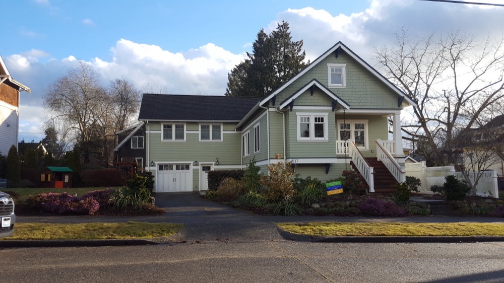 An attached secondary suite in Seattle — an accessory dwelling unit added to a single-family home.