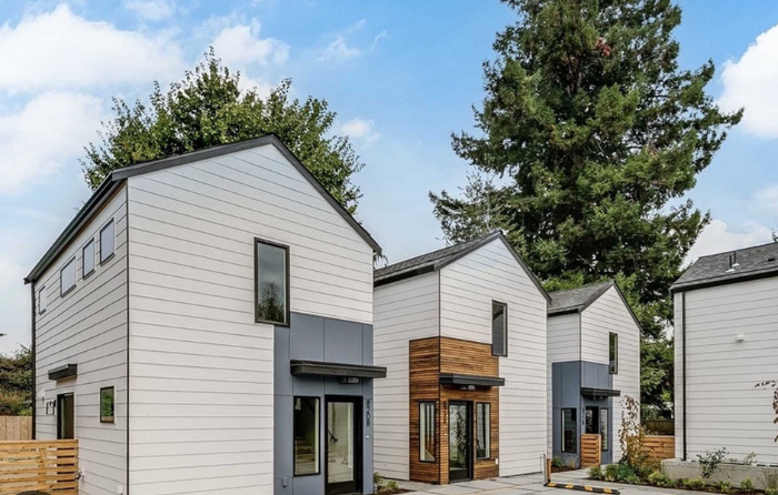 Modern Seattle DADU exterior — an example of a detached accessory dwelling unit built from a pre-approved standard plan.