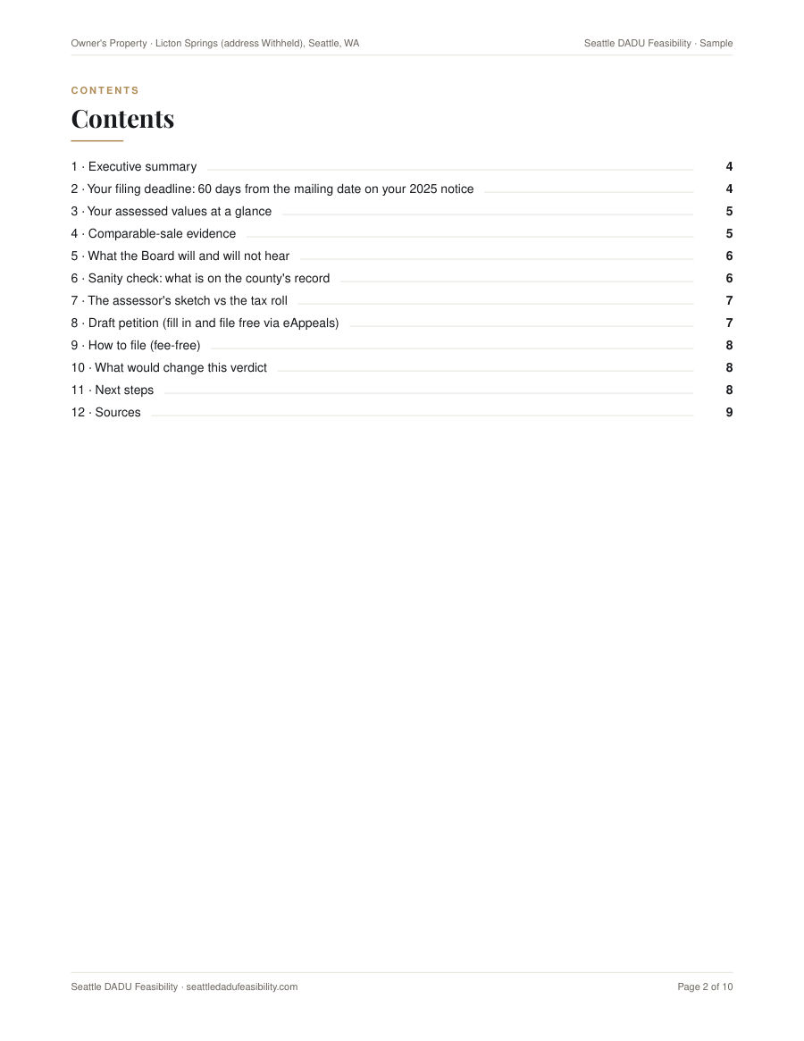 Sample report page 2